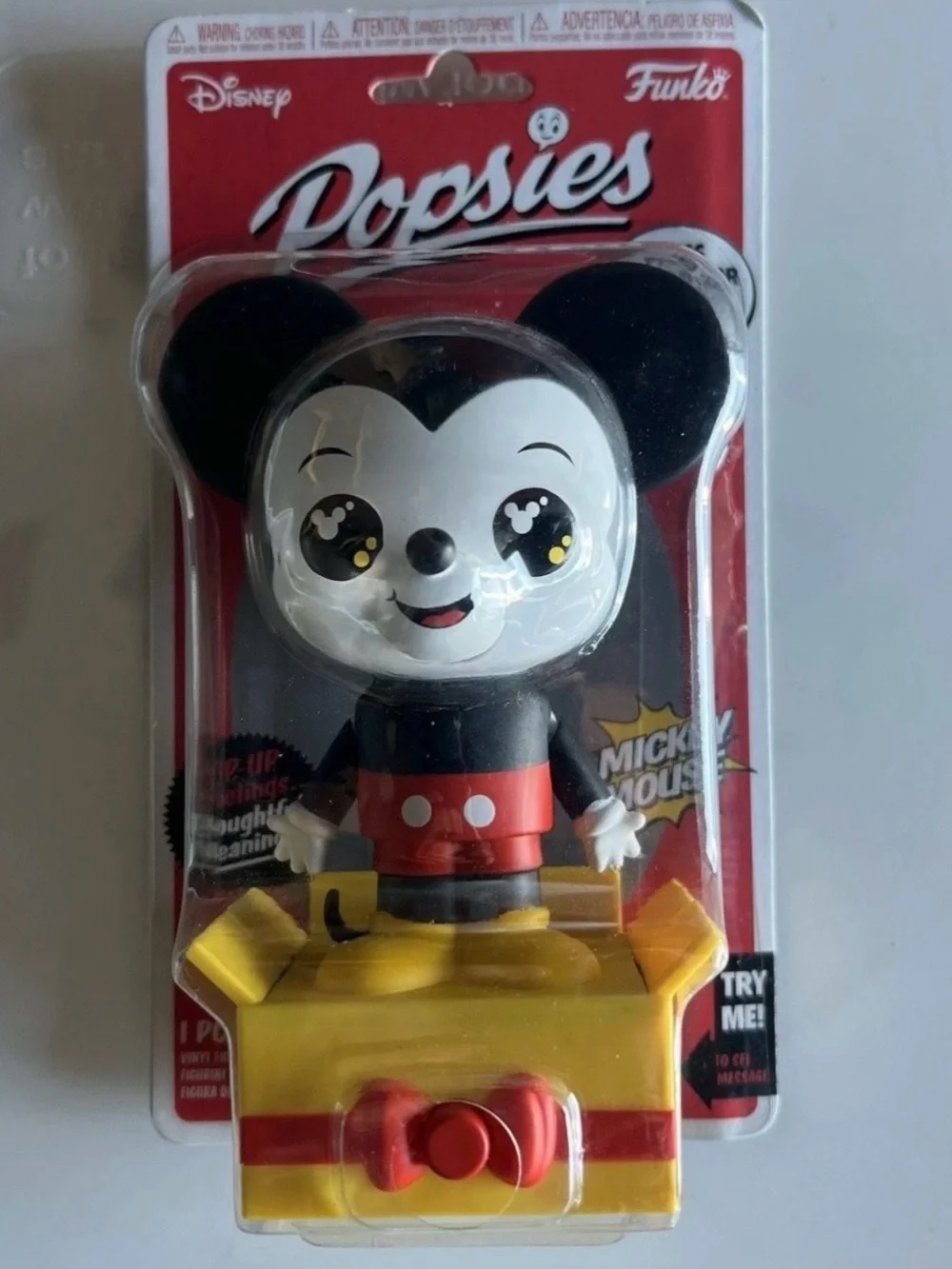 Disney Funko Popsies Mickey Mouse Figure - Black, White, Red, Yellow